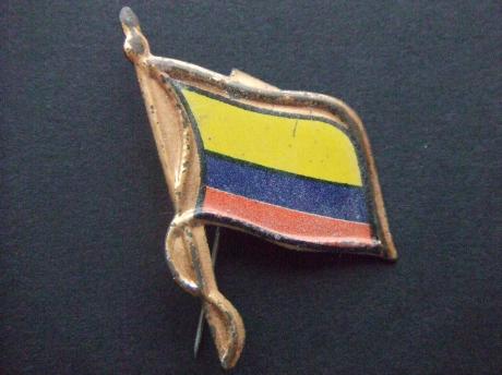 Republiek Colombia land in het noordwesten van Zuid-Amerika, vlag